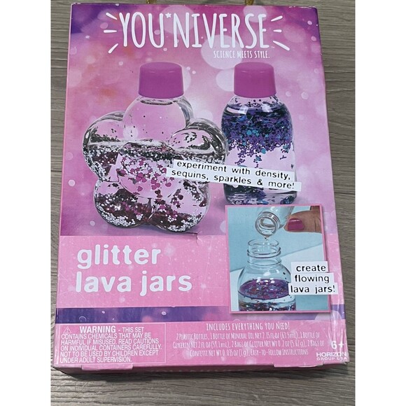 You*niverse Glitter Lava Jars Fun Science Kit BRAND NEW - Picture 3 of 10